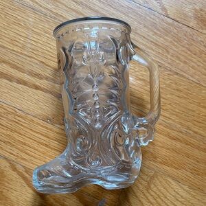 Wild Wild West casino Clear Glass Boot Mug